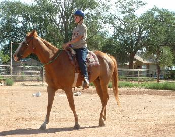 This young lady was working toward timed events competitions.
