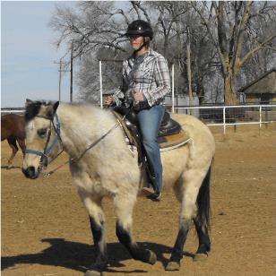 Jessica enjoying her valentine ride from husband Lance February 09